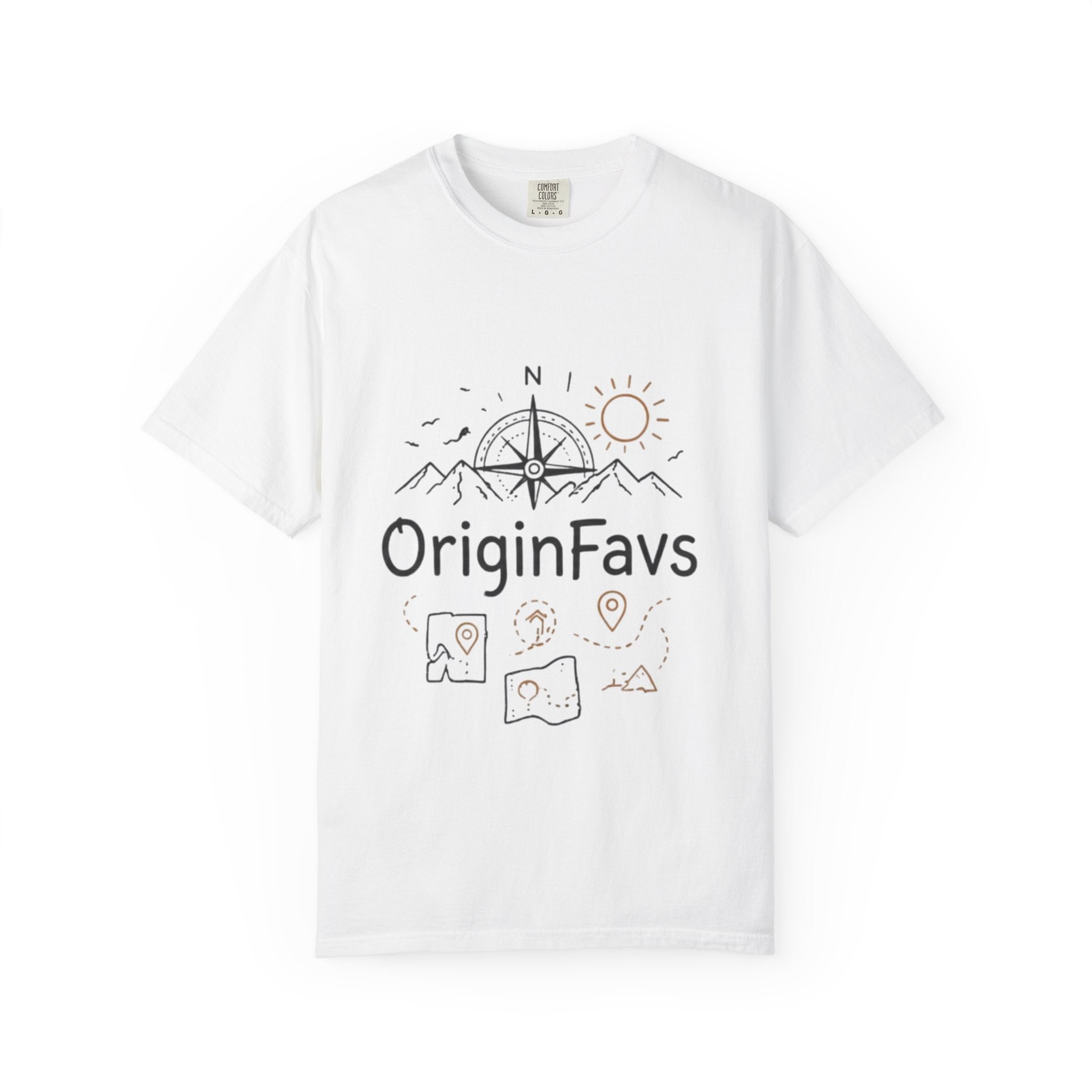 Travel Compass T-Shirt — 'OriginFavs' Adventure Graphic Tee