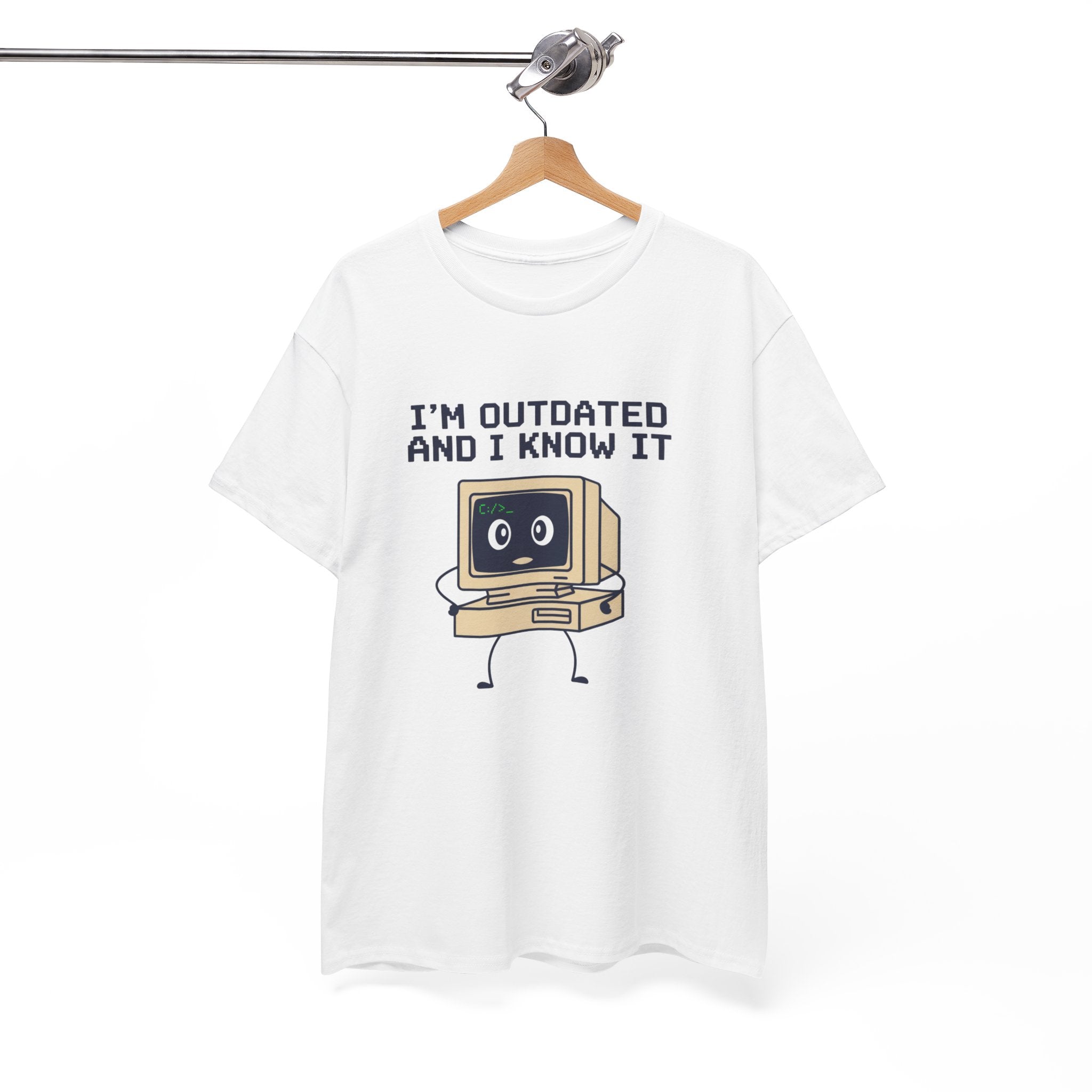 I'm Outdated and I Know It Tee — Retro Computer Graphic Shirt