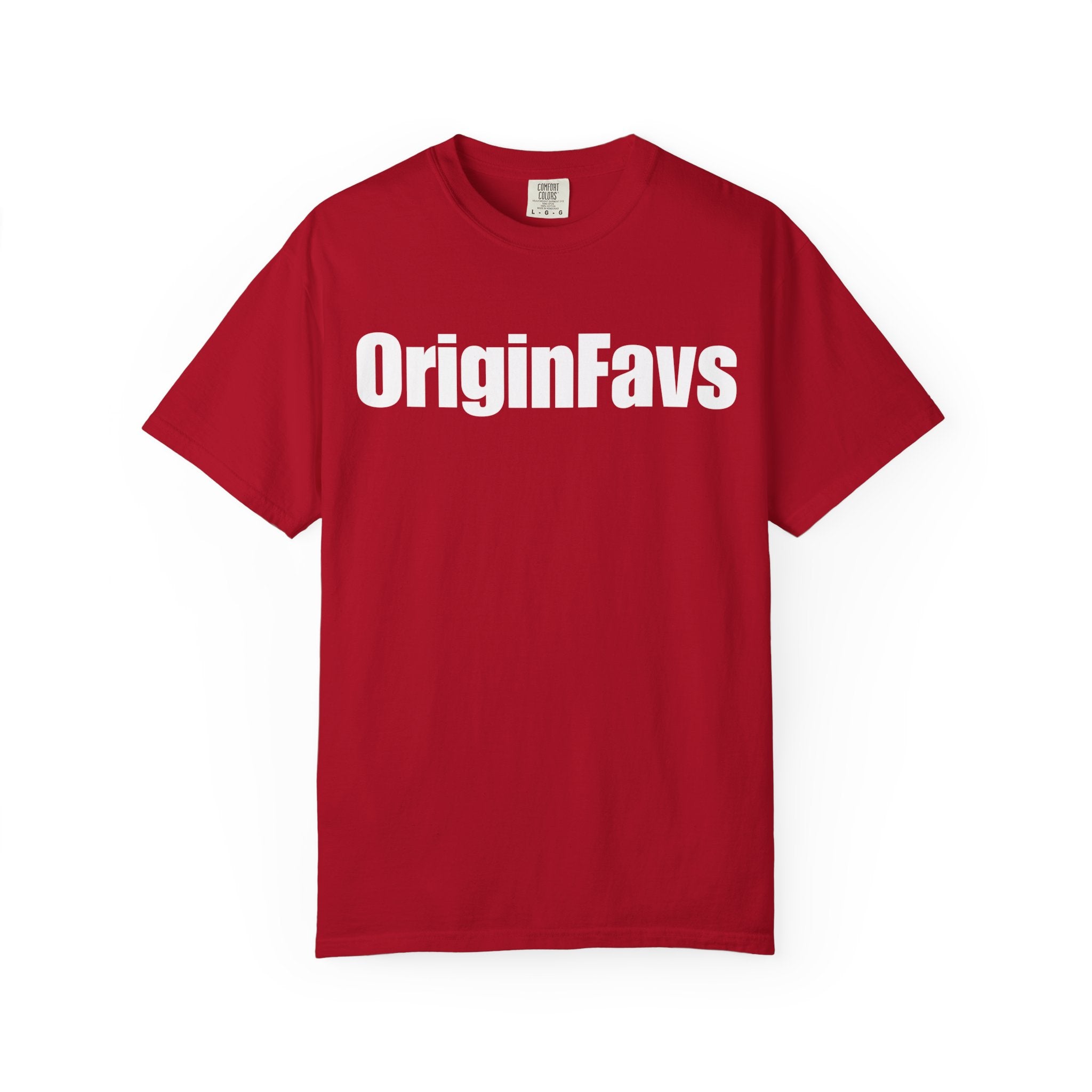Copy of OriginFavs Logo T‑Shirt — Minimal Text Graphic Tee