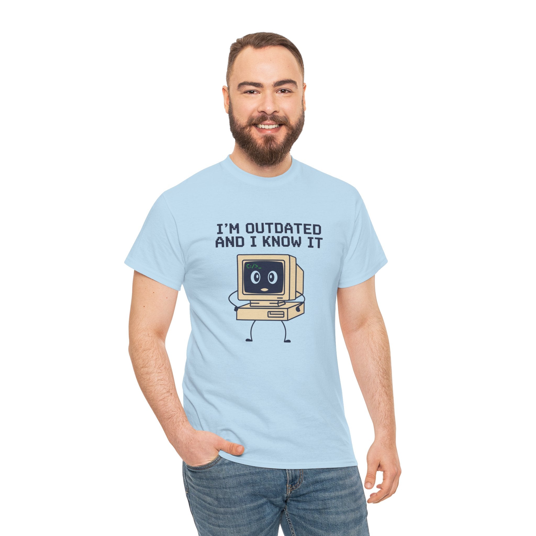 I'm Outdated and I Know It Tee — Retro Computer Graphic Shirt