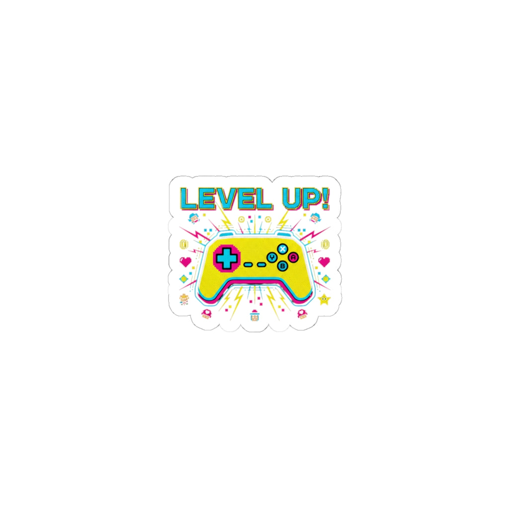 Level Up Controller Sticker | gaming pixel art, streamer merch