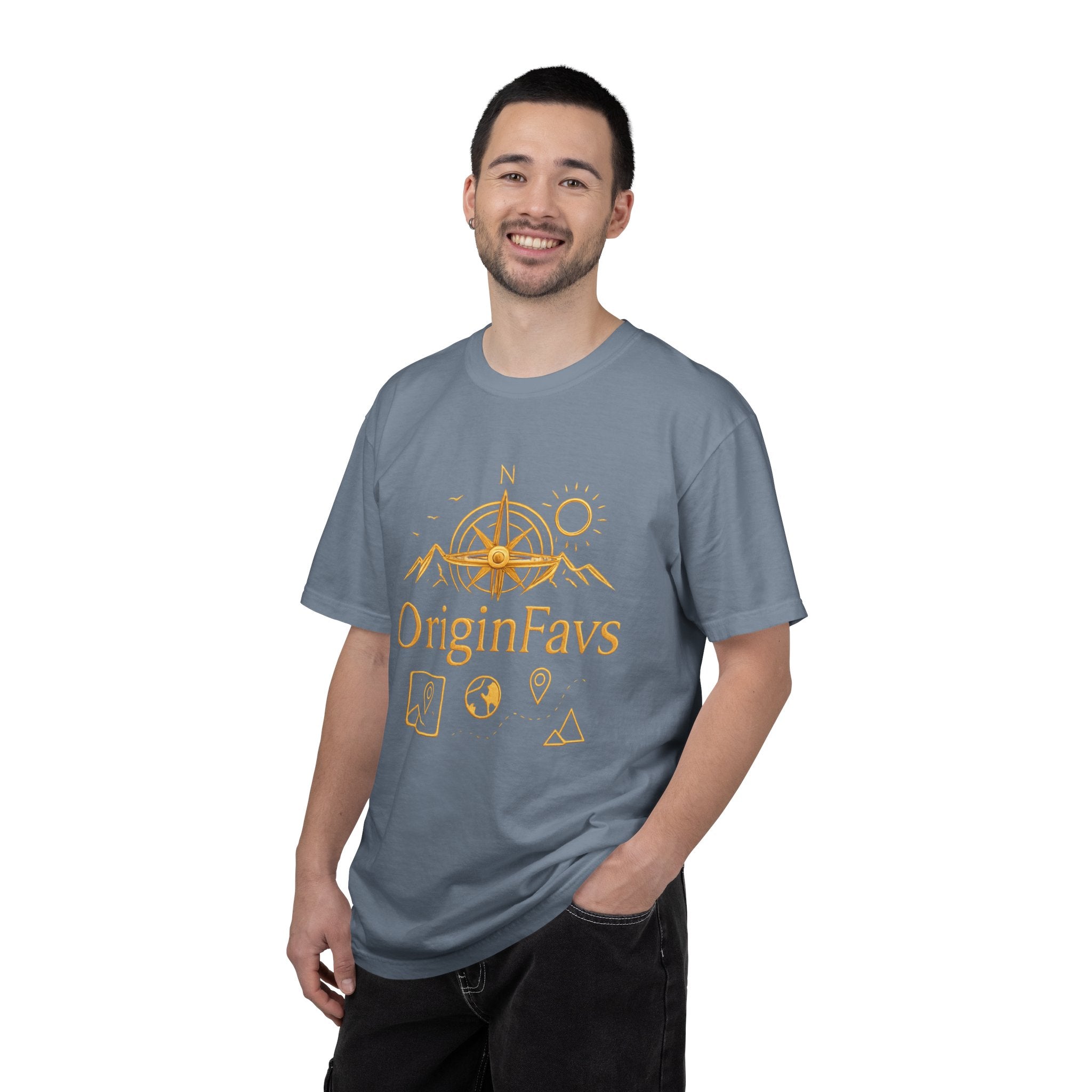 OriginFavs Compass Graphic T-Shirt — Adventure Travel Tee