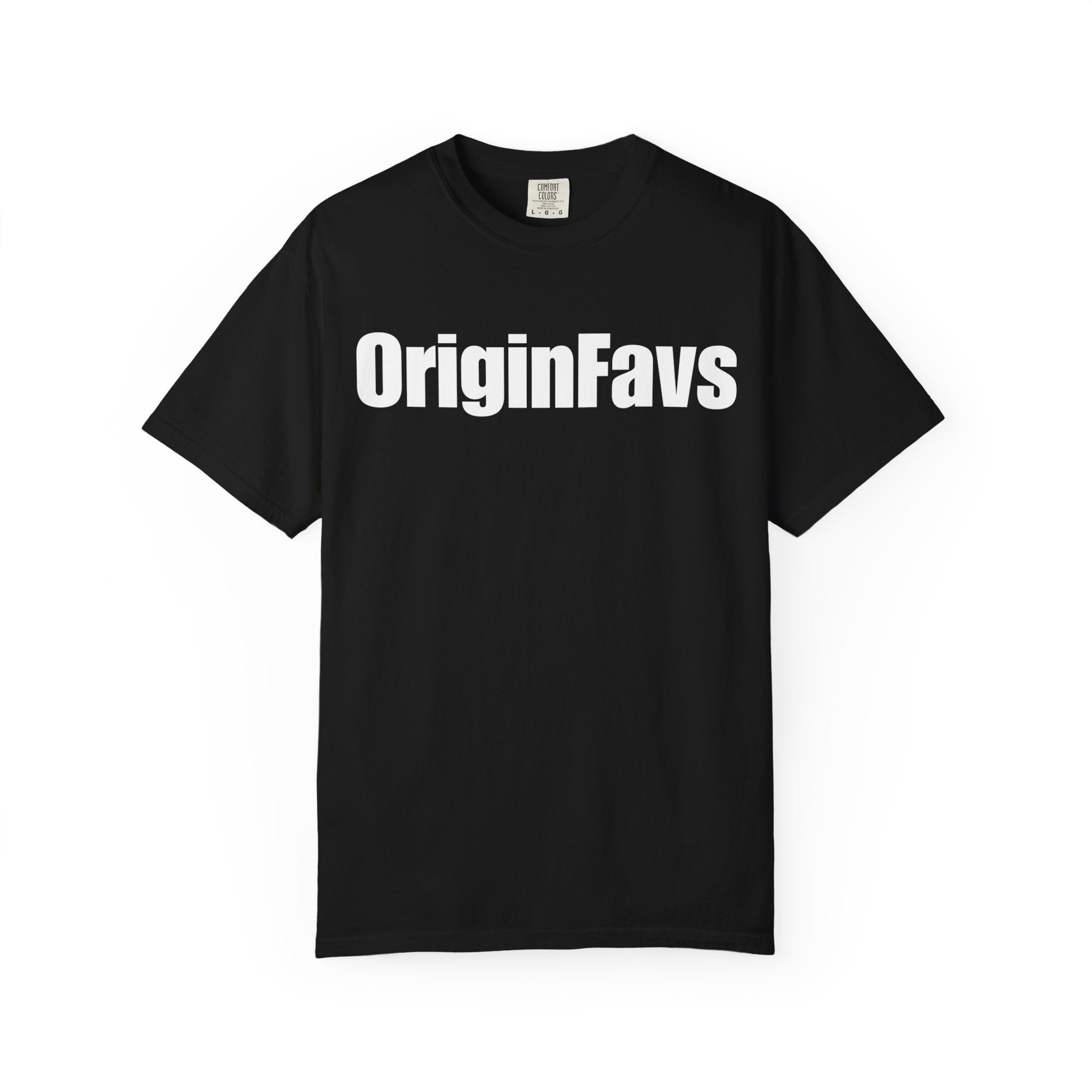 Copy of OriginFavs Logo T‑Shirt — Minimal Text Graphic Tee