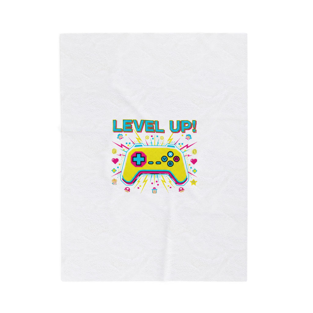 Level Up! Controller Pixel Art Blanket | Retro Gaming, Indie RPG Meme