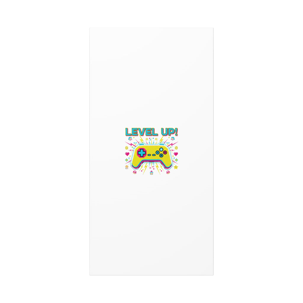 Level Up! Pixel Controller Canvas | Gaming Geek Culture, Retro Pixel Art
