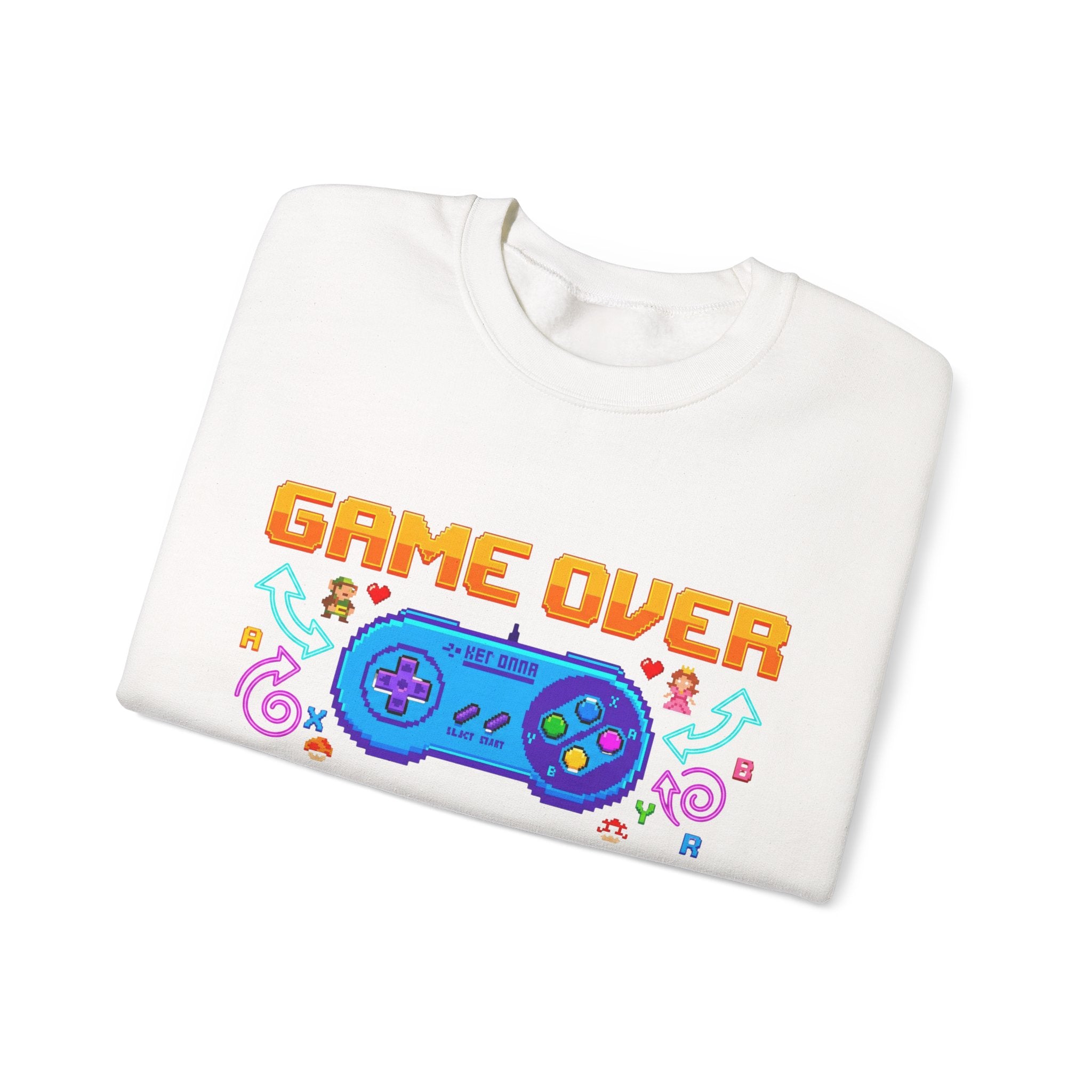 Game Over Controller Sweatshirt — Retro Gamer Crewneck