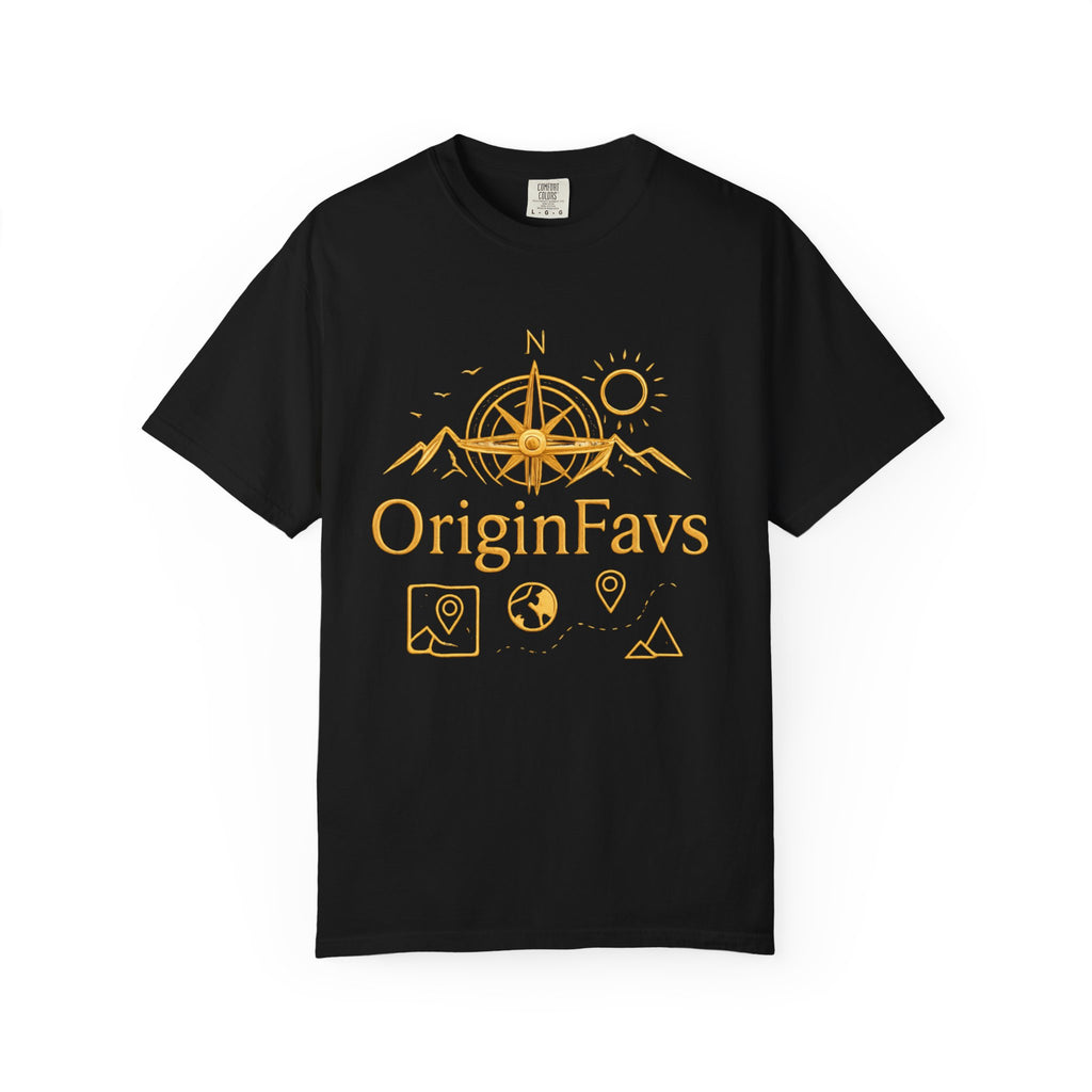 OriginFavs Compass Graphic T-Shirt — Adventure Travel Tee