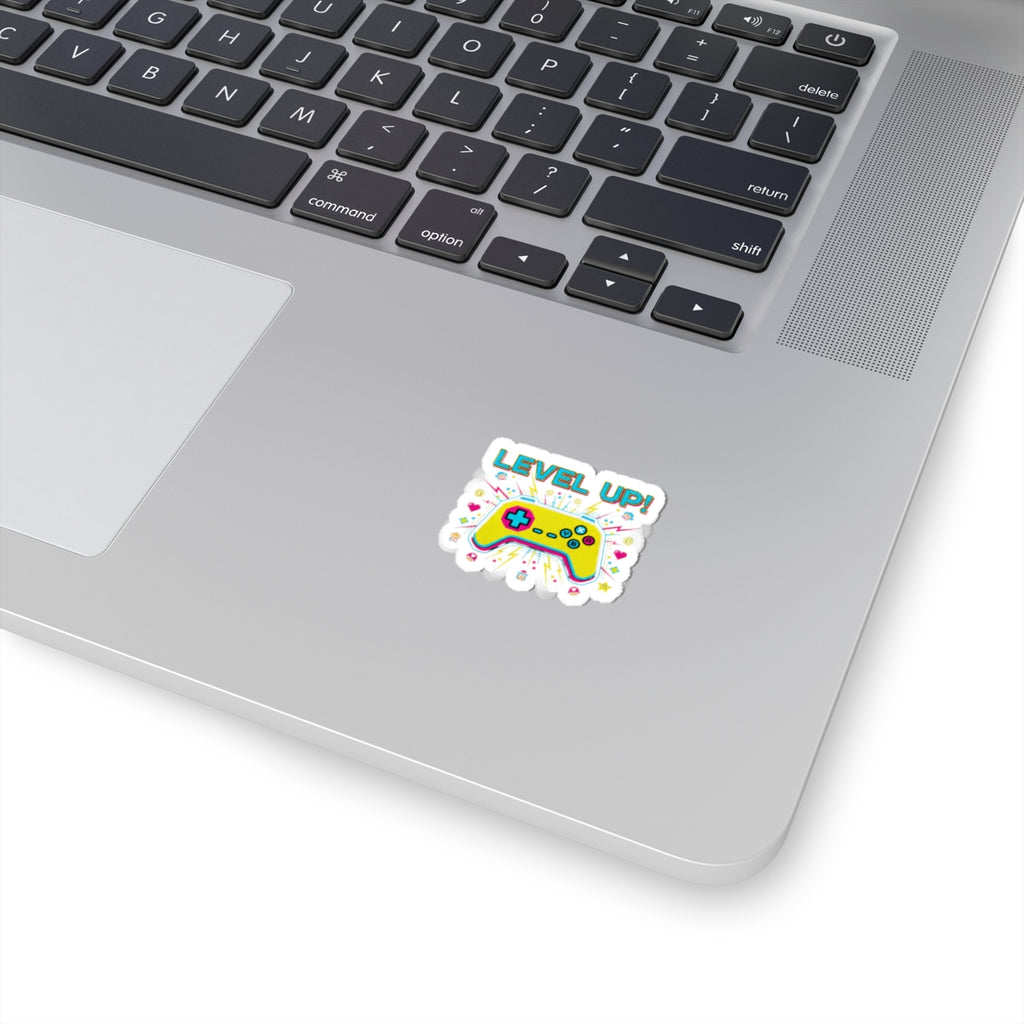 Level Up Controller Sticker | gaming pixel art, streamer merch