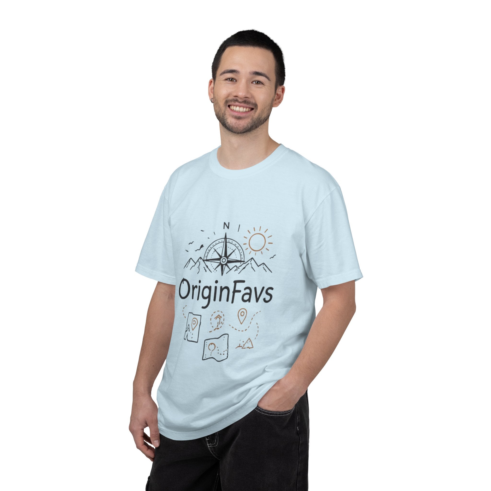 Travel Compass T-Shirt — 'OriginFavs' Adventure Graphic Tee