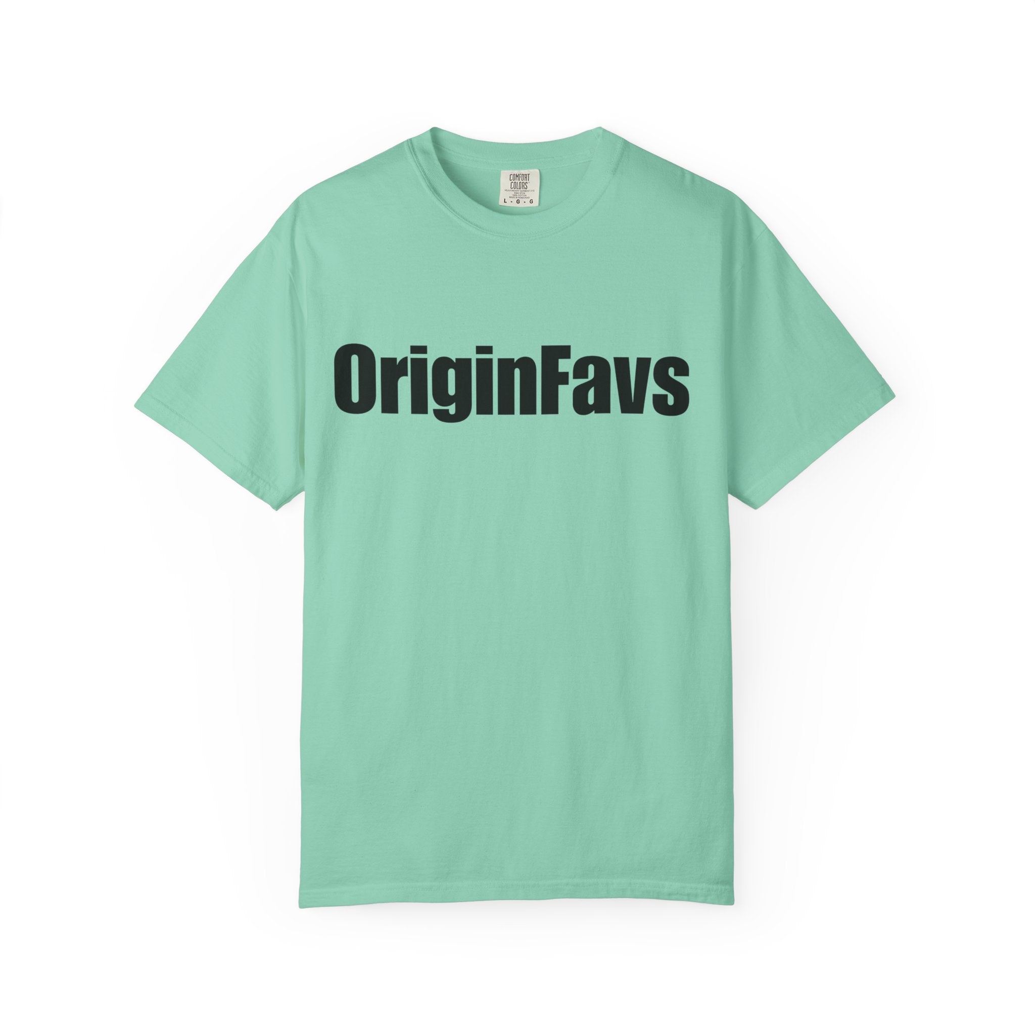 OriginFavs Logo T‑Shirt — Minimal Text Graphic Tee