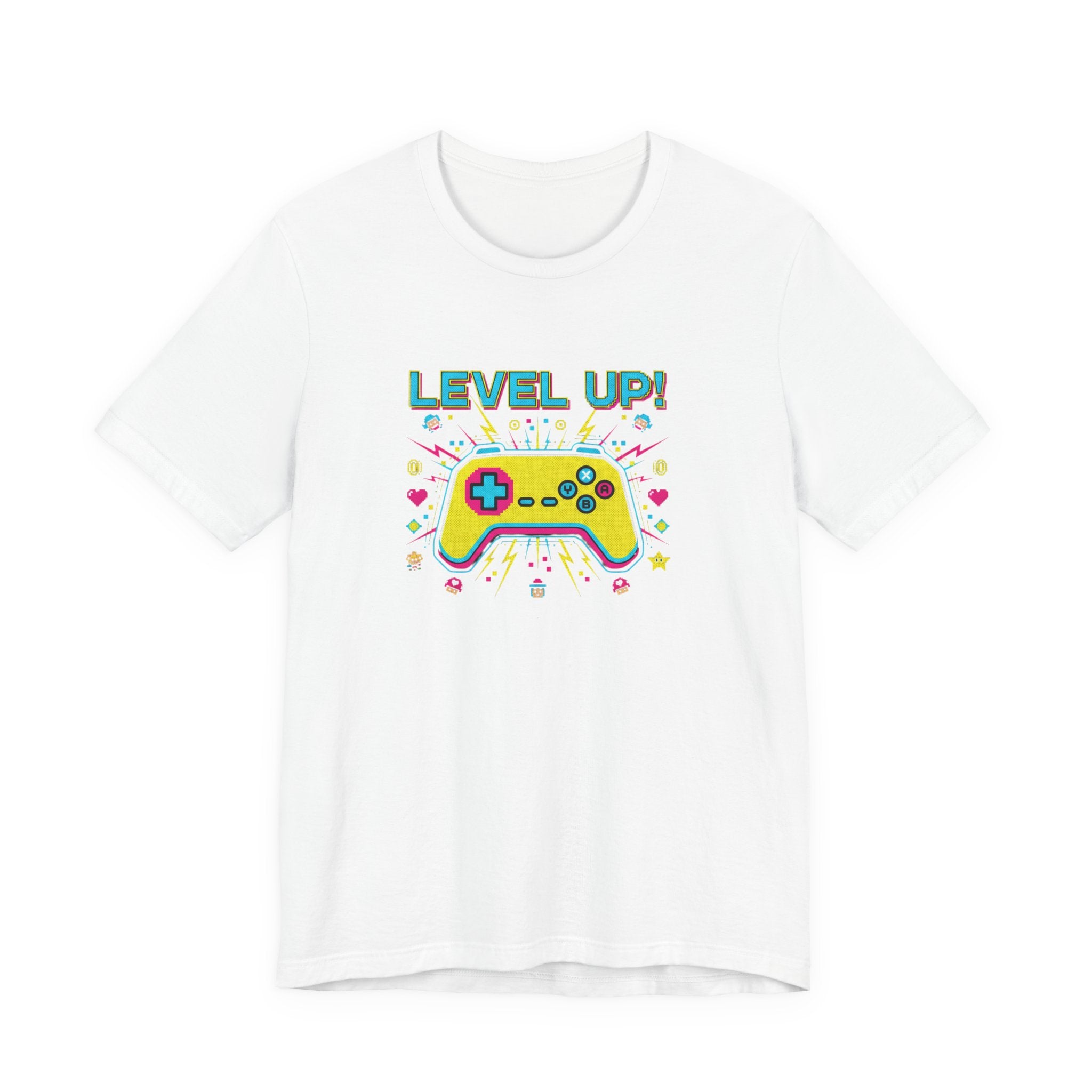 Pixel Art Controller Tee — "Level Up!" Retro Gamer T-Shirt