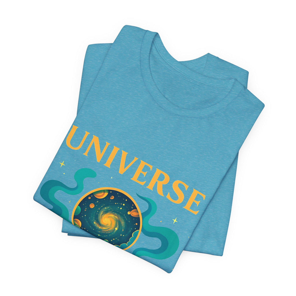 Universe Hand Holding Galaxy Tee | celestial illustration, planet artwork