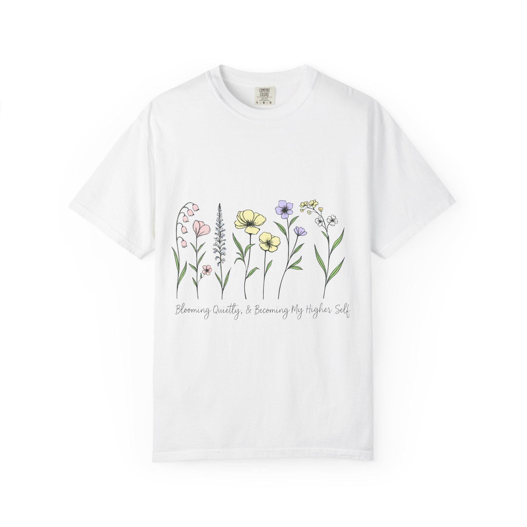 Wildflower Sketch T-shirt | Botanical Floral Illustration