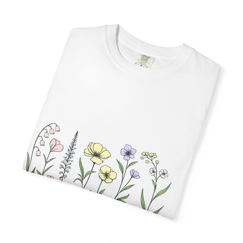 Wildflower Sketch T-shirt | Botanical Floral Illustration