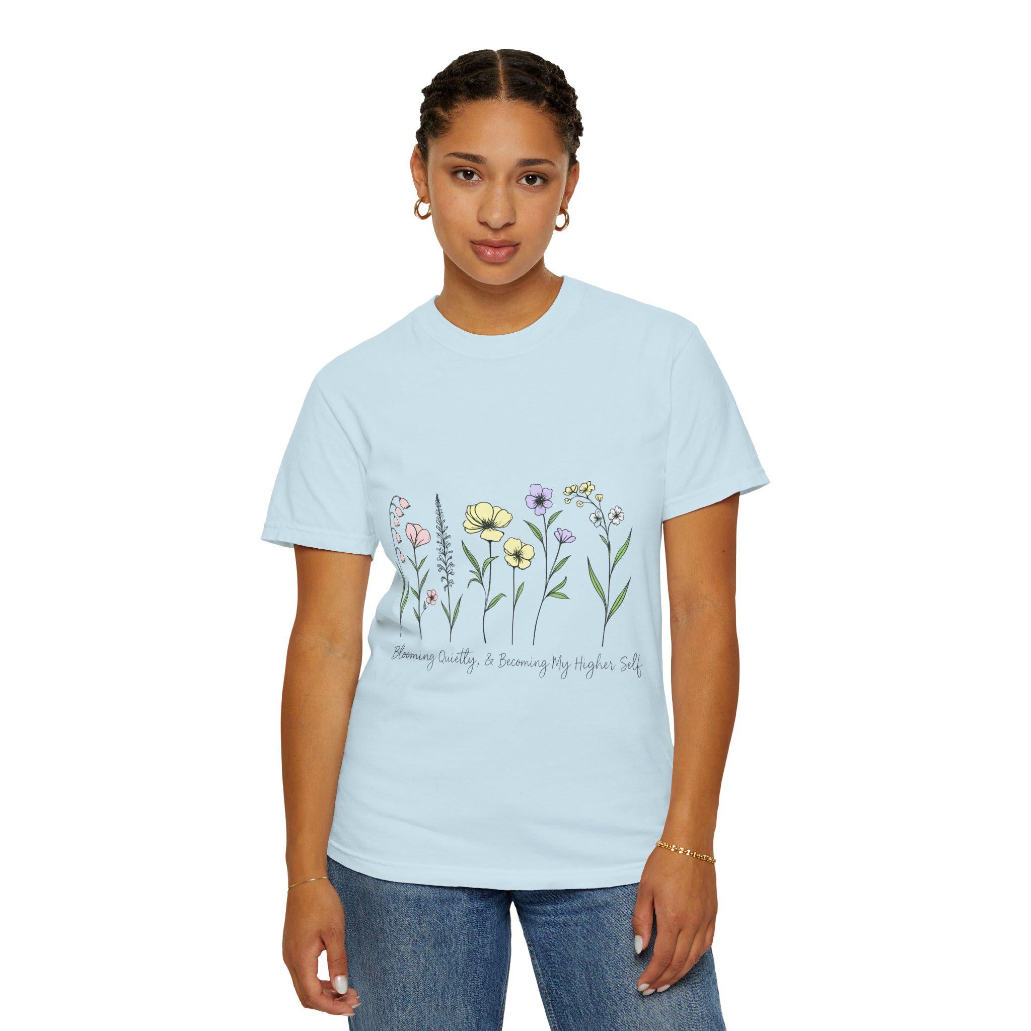 Wildflower Sketch T-shirt | Botanical Floral Illustration