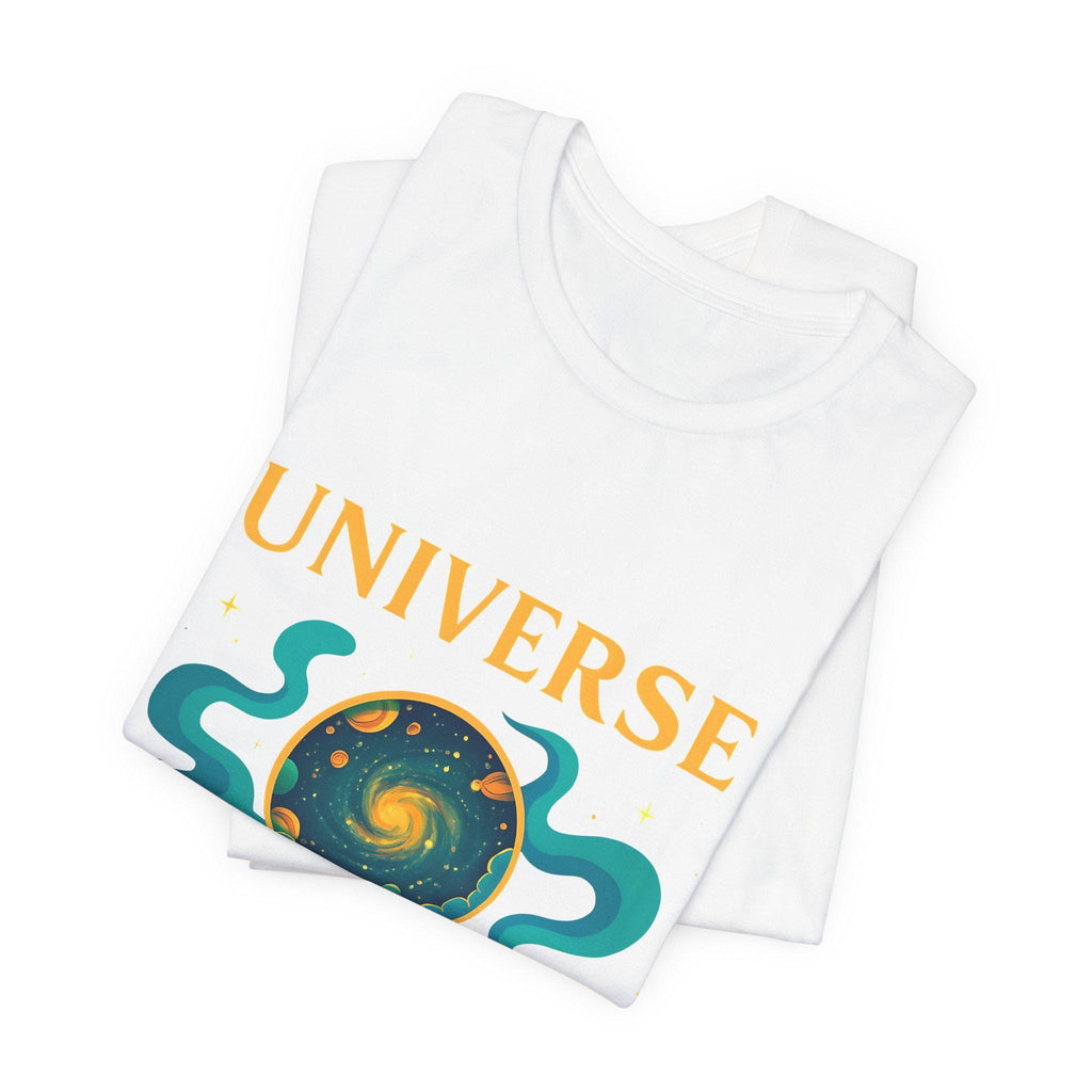 Universe Hand Holding Galaxy Tee | celestial illustration, planet artwork