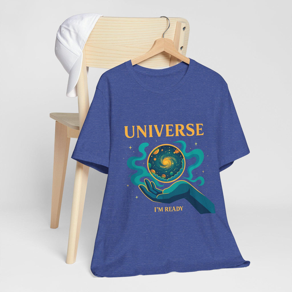 Universe Hand Holding Galaxy Tee | celestial illustration, planet artwork