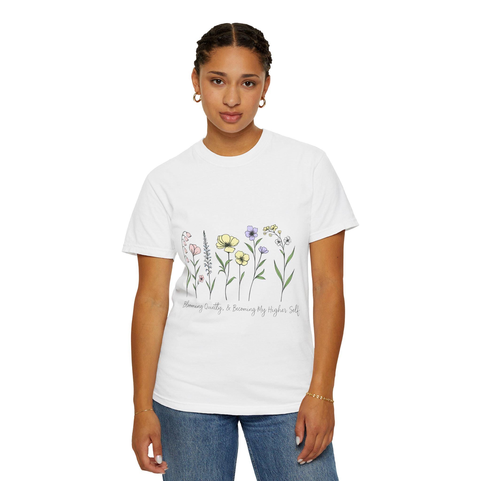 Wildflower Sketch T-shirt | Botanical Floral Illustration