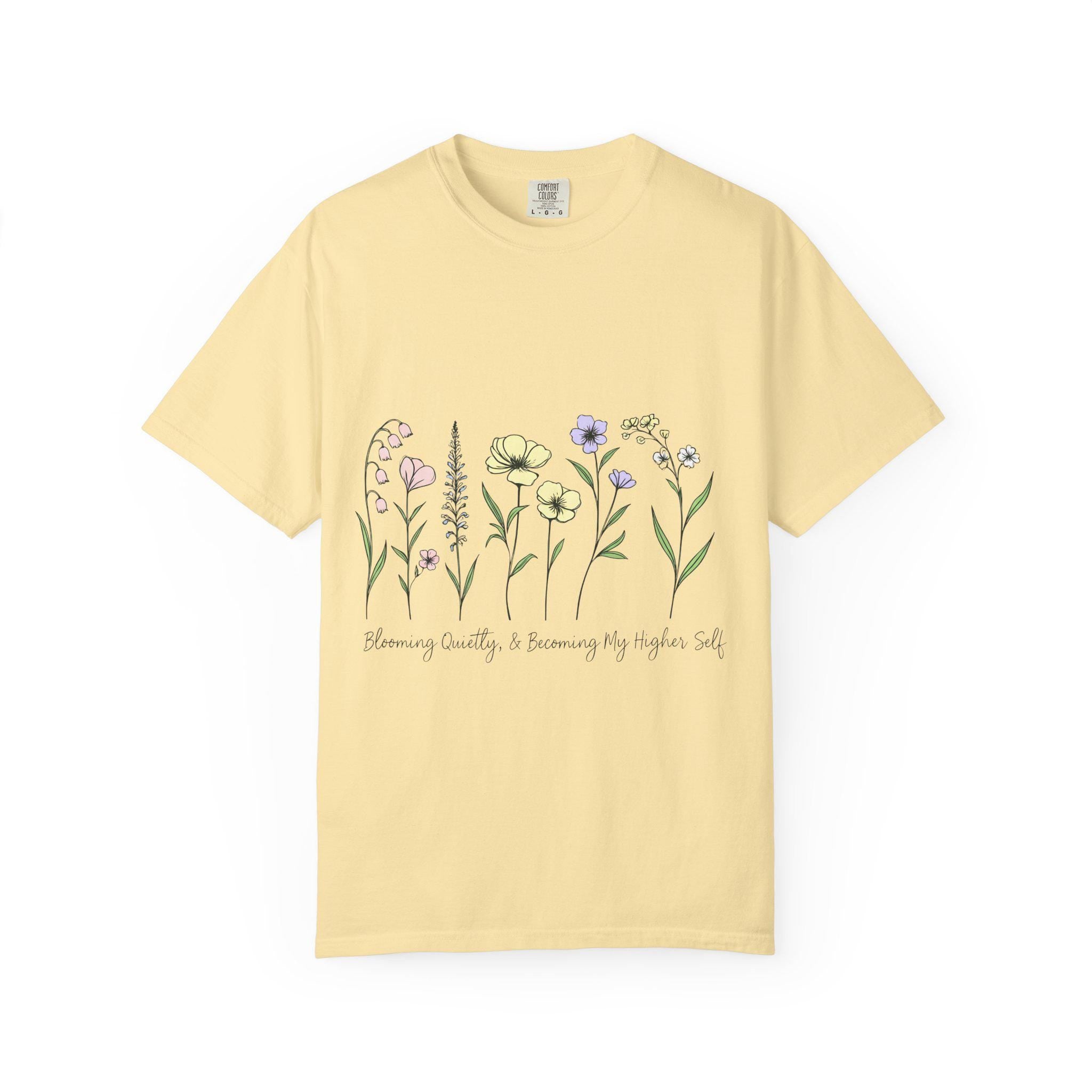 Wildflower Sketch T-shirt | Botanical Floral Illustration