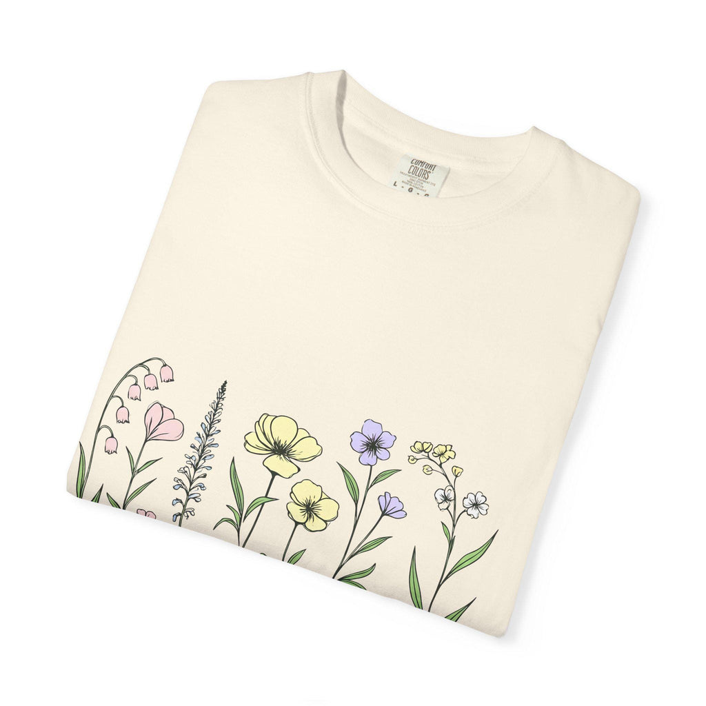Wildflower Sketch T-shirt | Botanical Floral Illustration