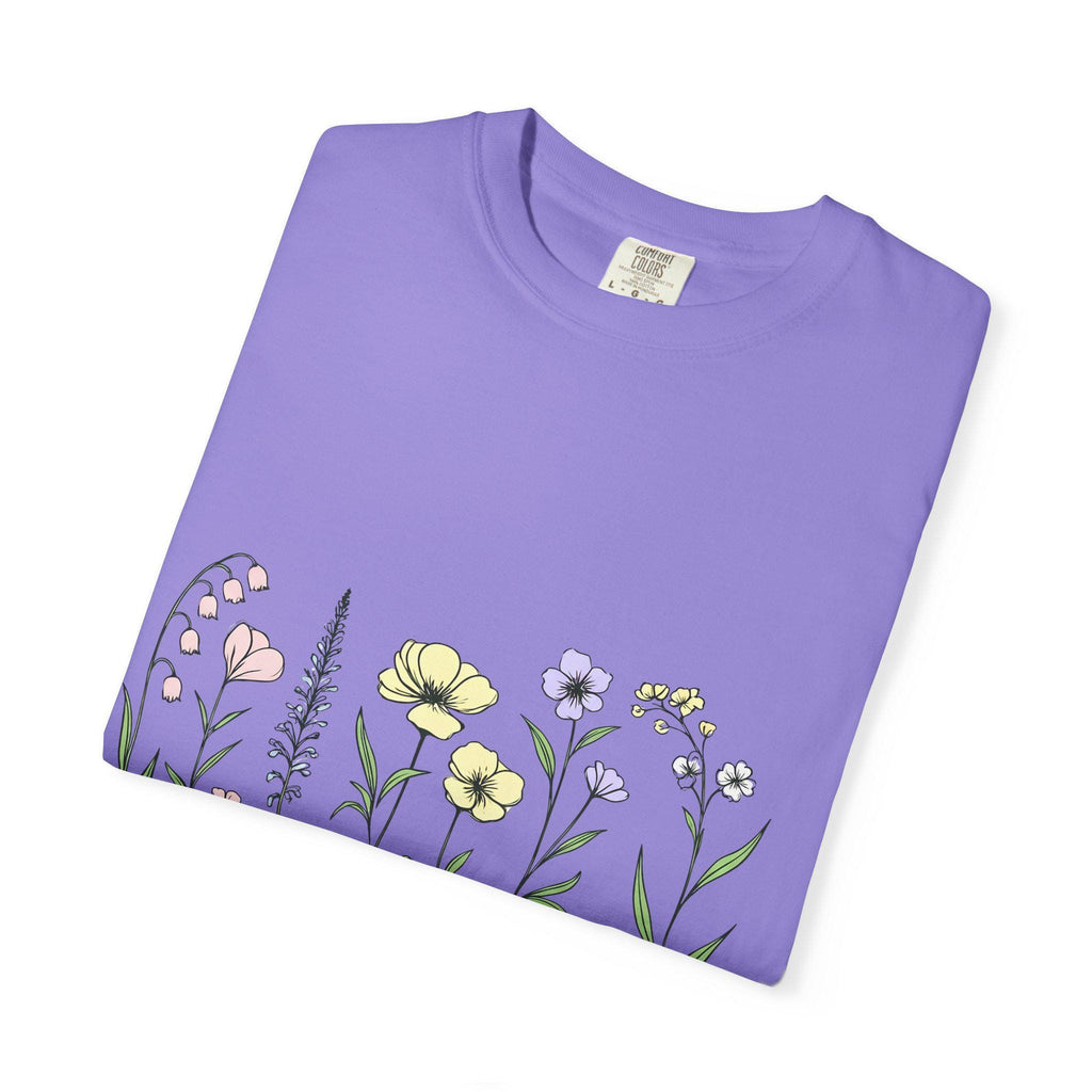 Wildflower Sketch T-shirt | Botanical Floral Illustration