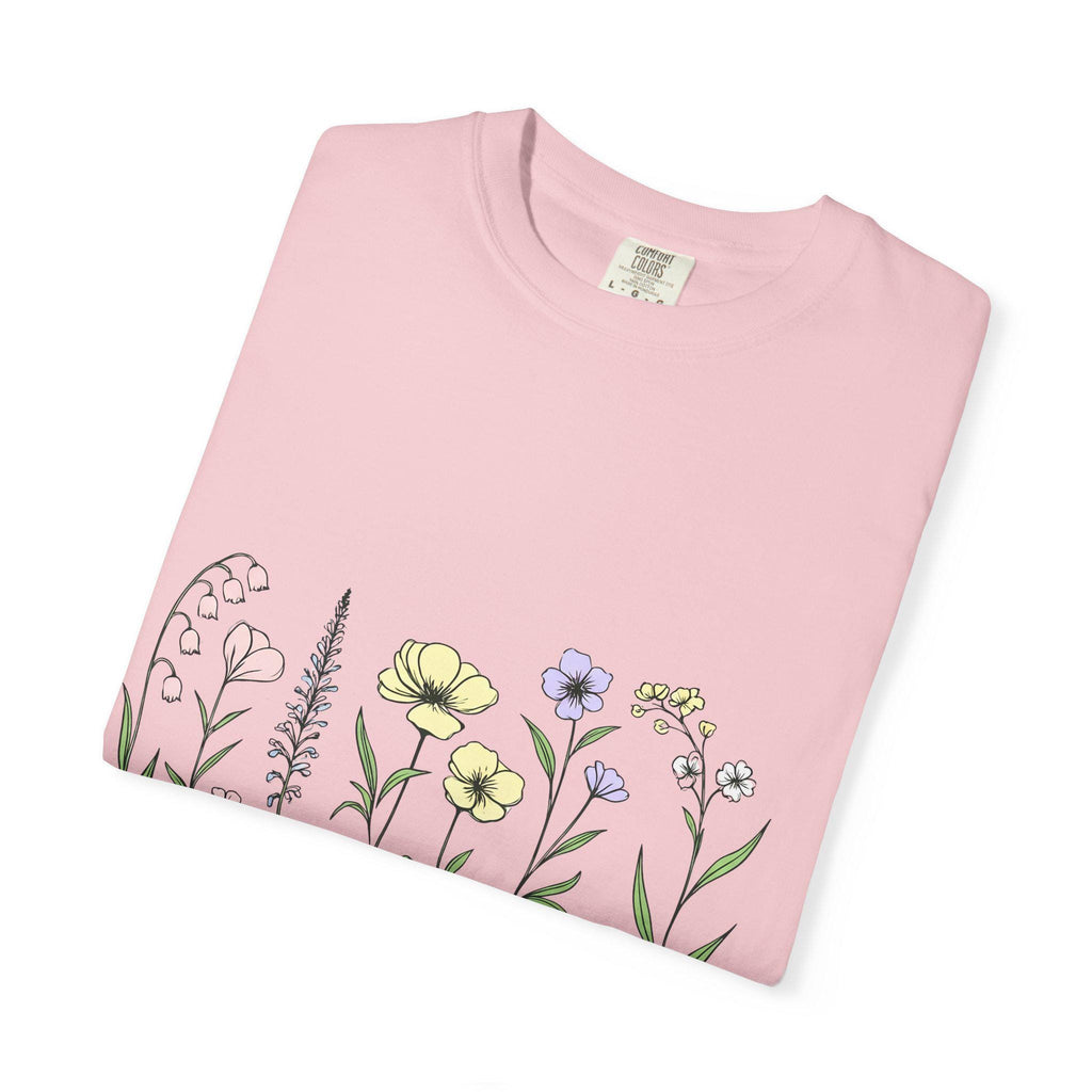 Wildflower Sketch T-shirt | Botanical Floral Illustration