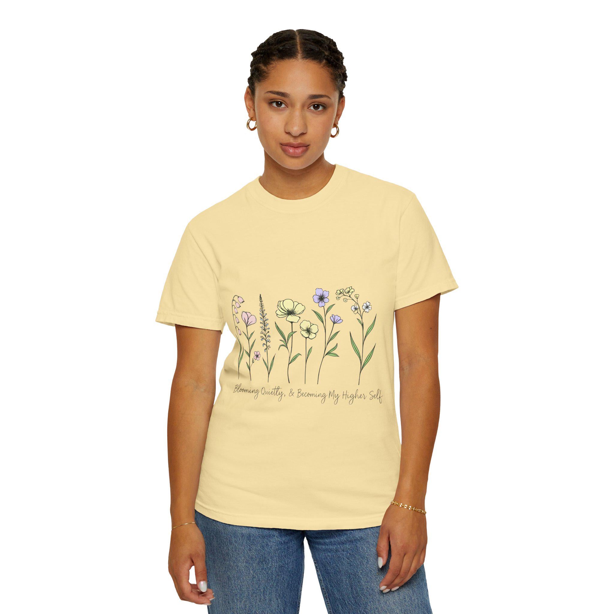 Wildflower Sketch T-shirt | Botanical Floral Illustration