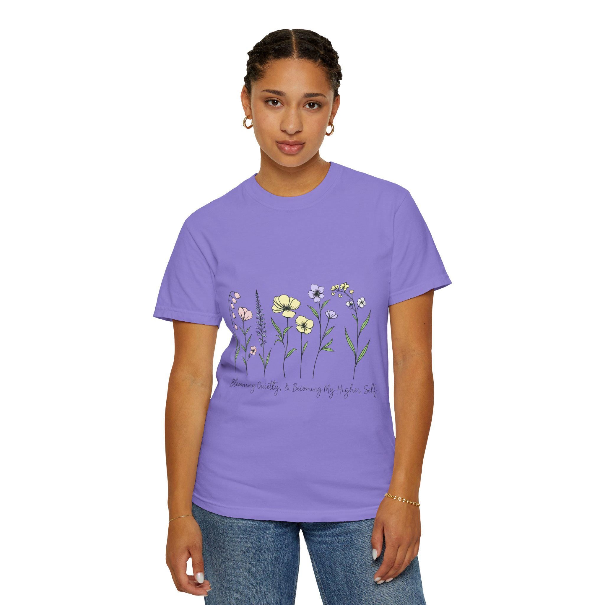 Wildflower Sketch T-shirt | Botanical Floral Illustration